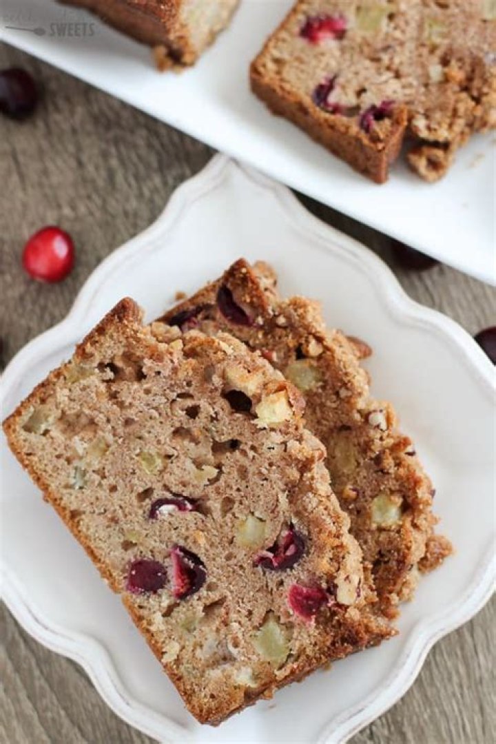 Apple Cranberry Bread - Celebrating Sweets