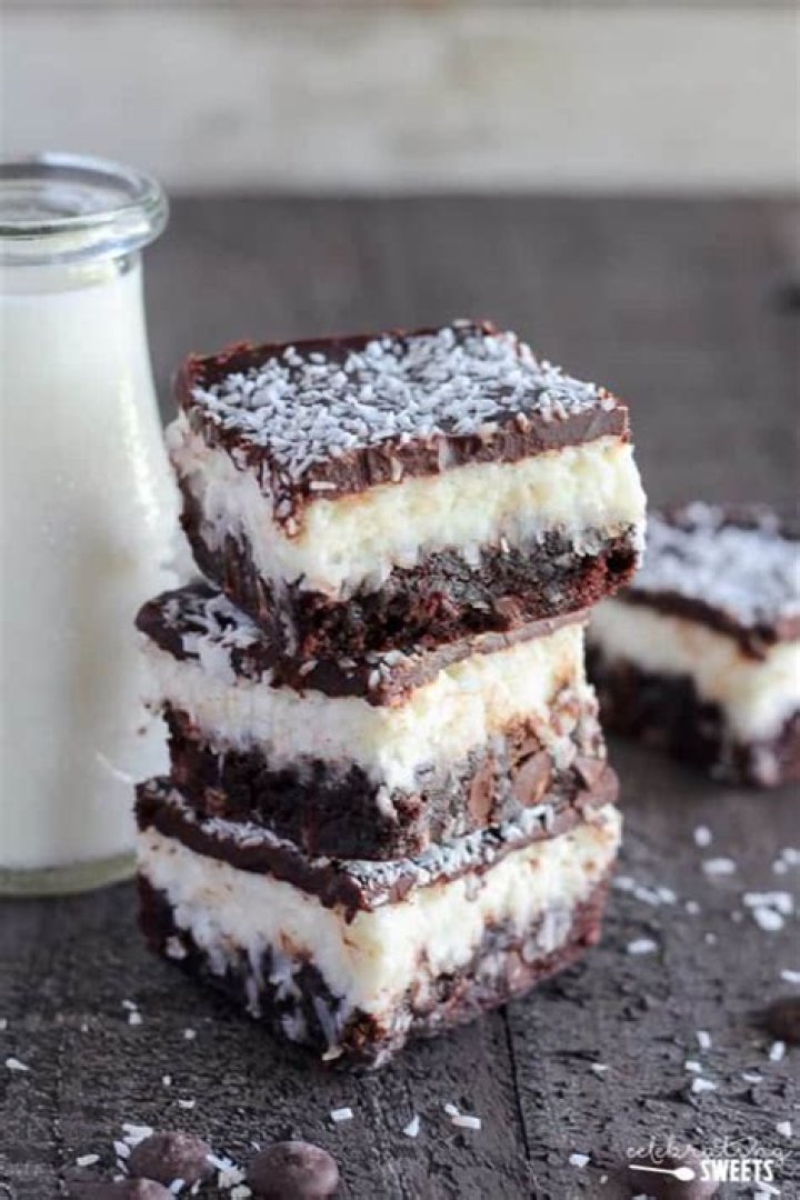 Coconut brownies.