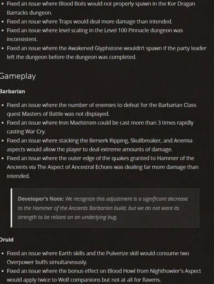 Diablo 4 July 18th Patch Notes 1.0 Update Release Time
