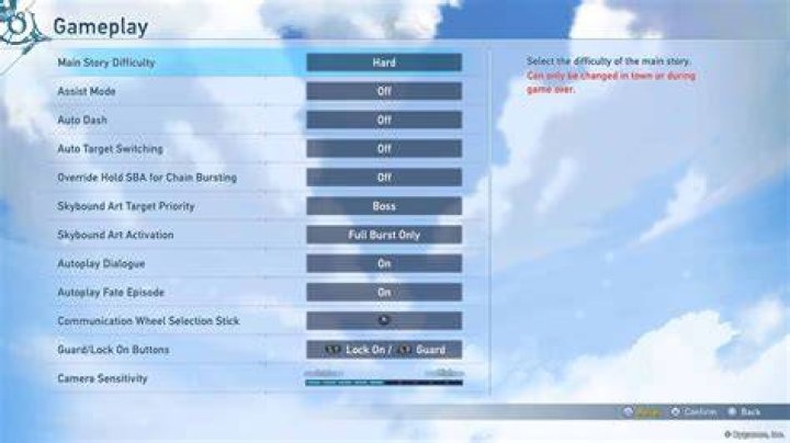 Granblue Fantasy Relink Difficulty Settings