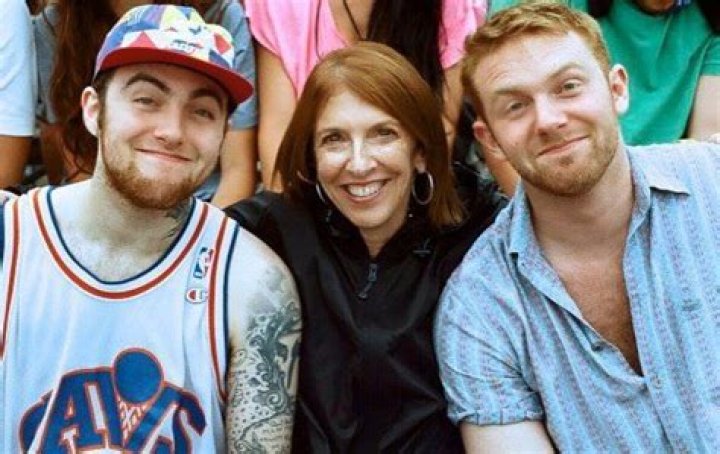 Mac Miller with his mom