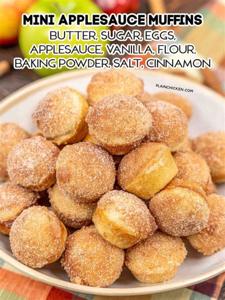 Sugar, eggs, applesauce in a glass bowl
